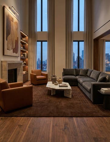 7' 8 x 9' 7 Modern Manshu Wool Rug