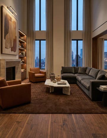7' 8 x 9' 7 Modern Manshu Wool Rug