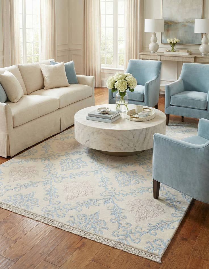 Detail image of 5' 7 x 7' 10  Hand Knotted Darya Wool Rug