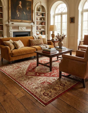 6' x 8' 10 Hand Knotted Mamluk Ziegler Oriental Rug