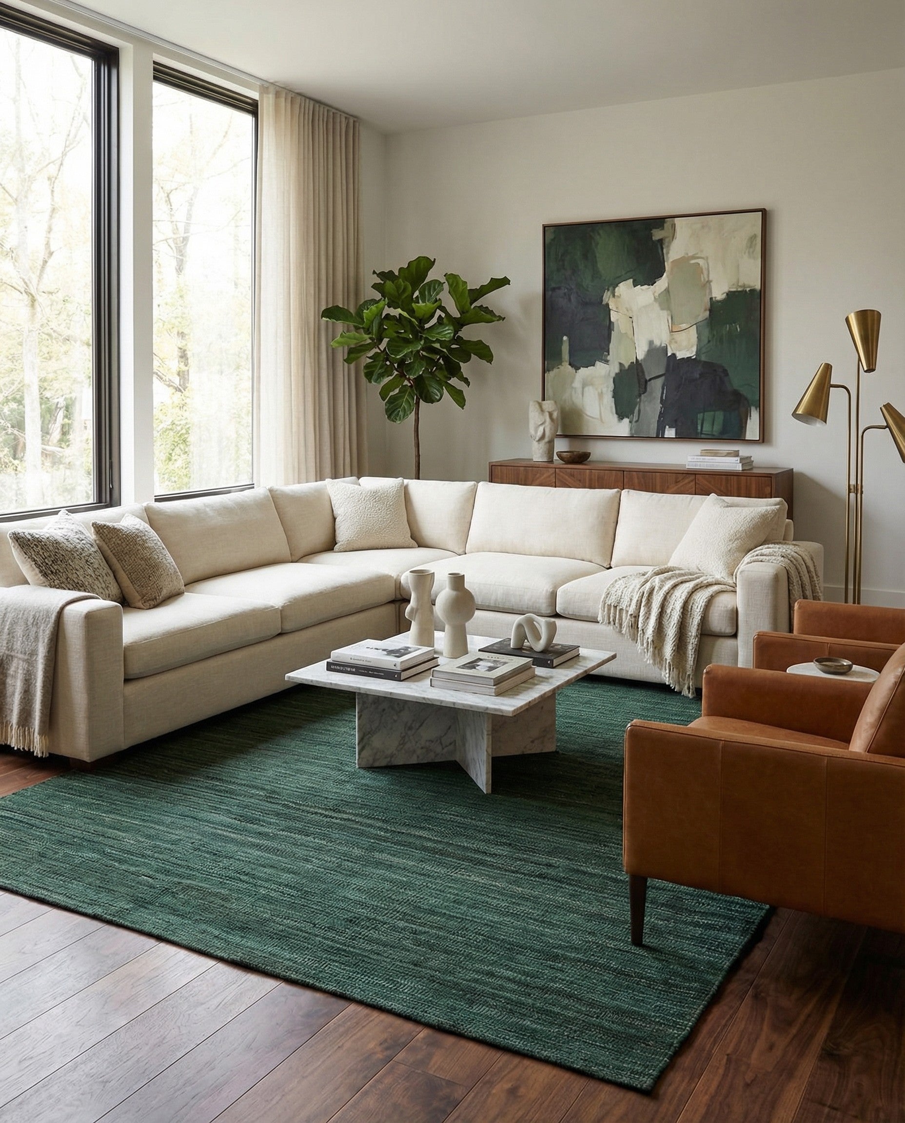  6' 4 x 9' 4  Hand Knotted Kilim Modern Wool Rug