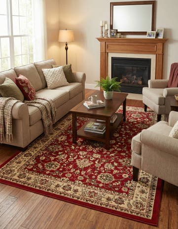 Burgundy Yasmin Rug