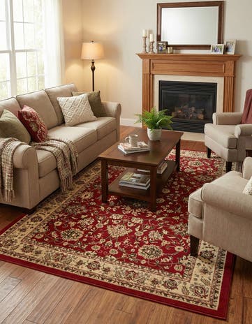 Burgundy Yasmin Rug