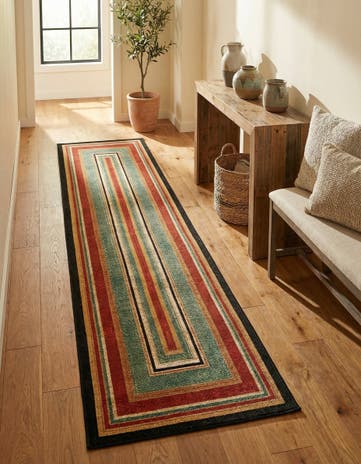 Easy-Clean Modern Indoor / Outdoor Runner Rug