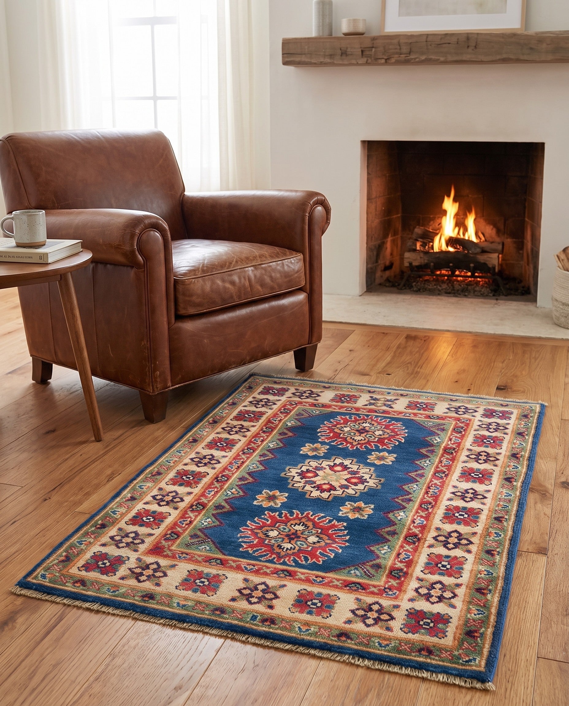 2' 8 x 4' 1 Hand Knotted Kazak Rug