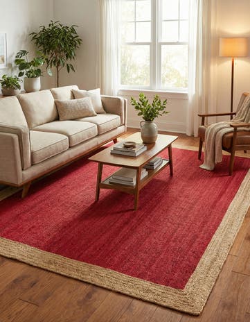8' x 10' Handmade Braided Jute Rug