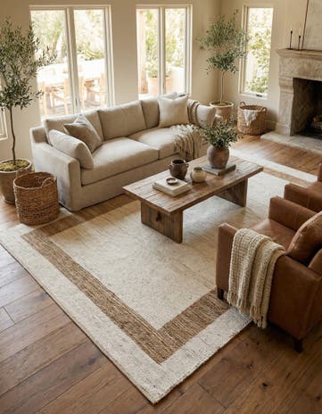 10' x 14' 1 Hand Woven Chindi Jute Rug