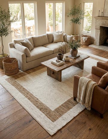 10' x 14' 1 Hand Woven Chindi Jute Rug