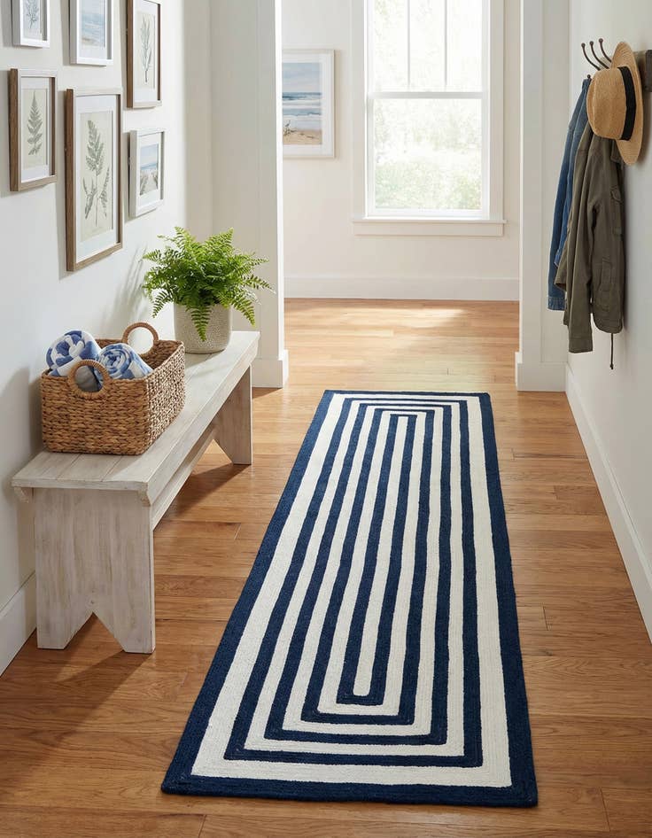 Detail image of  2' x 8'  Hand Woven Eco Verse   Washable Indoor / Outdoor Runner Rug