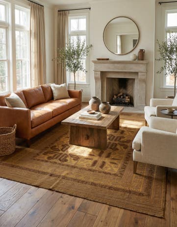 6' 4 x 8' 3 Hand Woven Sumak Wool Rug