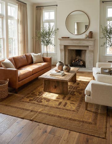 6' 4 x 8' 3 Hand Woven Sumak Wool Rug