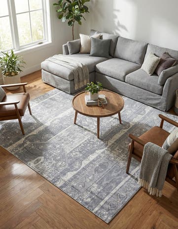Gray Oregon Square Rug