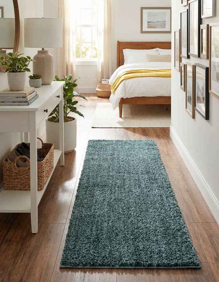 Detail image of 2' 7 x 10' Jill Zarin Shaggy Chic Runner Rug