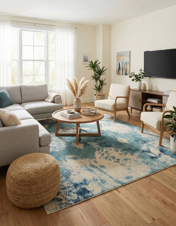 Detail image of 10' x 13'  Washable Capri Rug