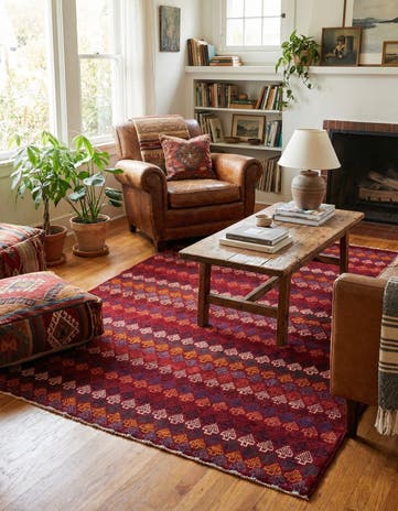 5' x 6' 8 Hand Knotted Balouch Wool Rug