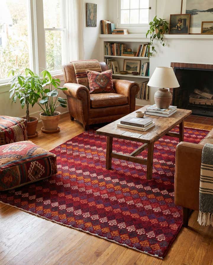 5' x 6' 8 Hand Knotted Balouch Wool Rug