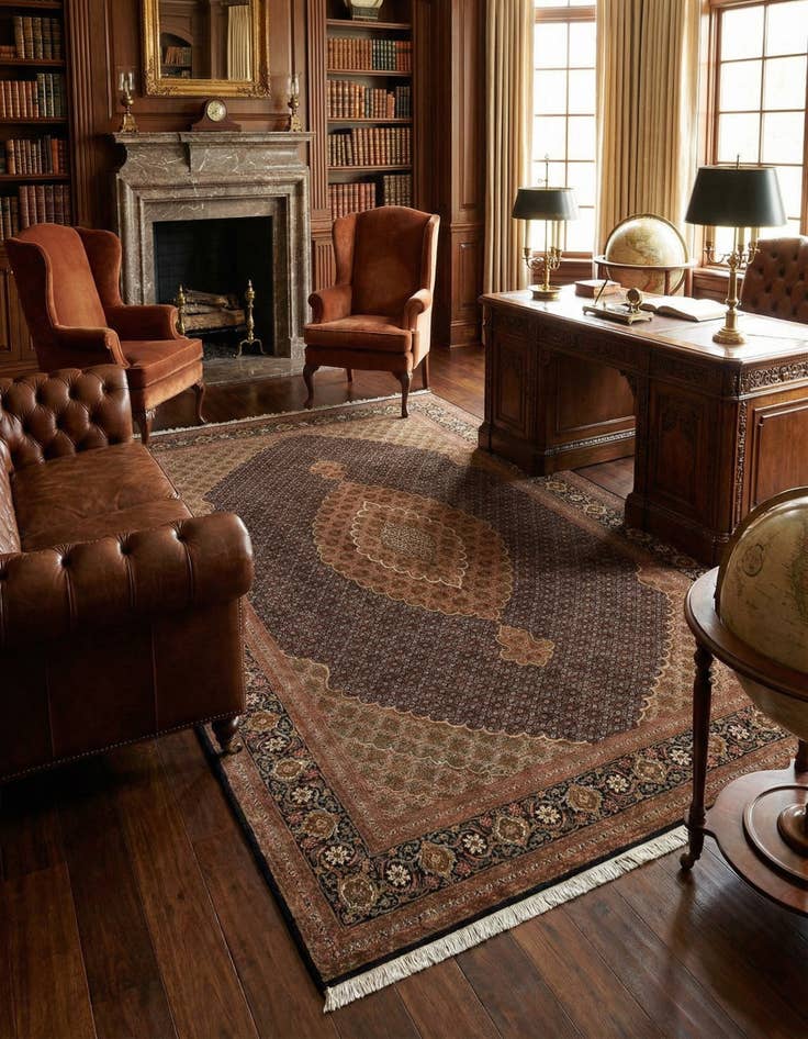 Detail image of  6' 7 x 9' 10 Tabriz Rug