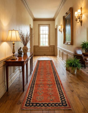 2' 4 x 9' 5 Luribaft Wool Runner Rug