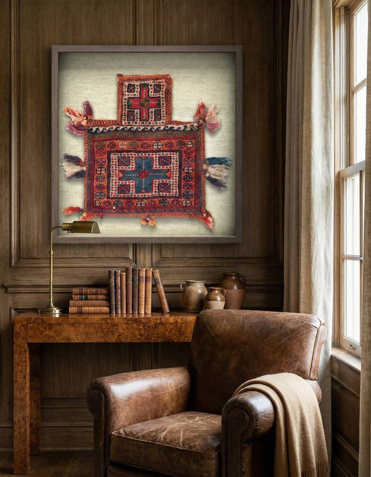 Detail image of 1' 9 x 2' 1 Textile Wall Art Square Rug
