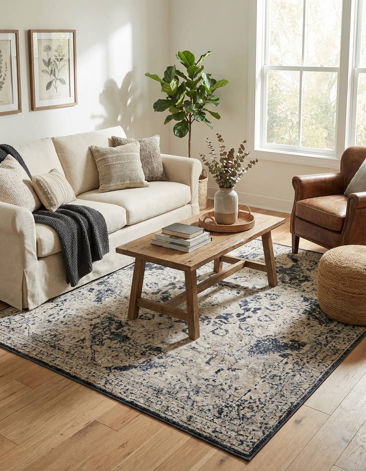 Detail image of 5' 3 x 5' 3 Villa Square Rug