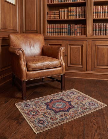 2' x 2' 11 Hand Knotted Mamluk Ziegler Rug