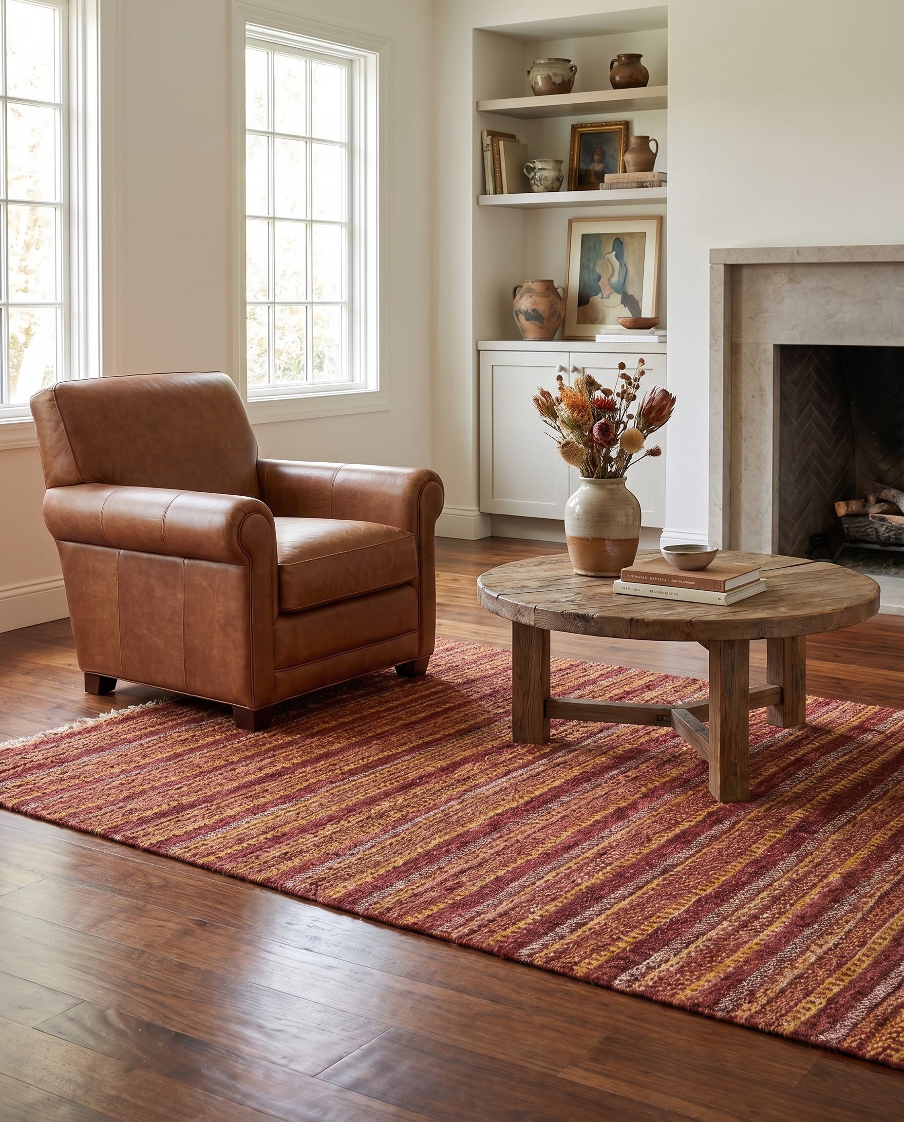 4' x 6' 1 Hand Knotted Modern Ziegler Rug