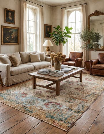 6' x 9' 3 Hand Knotted Ultra Vintage Persian Wool Rug