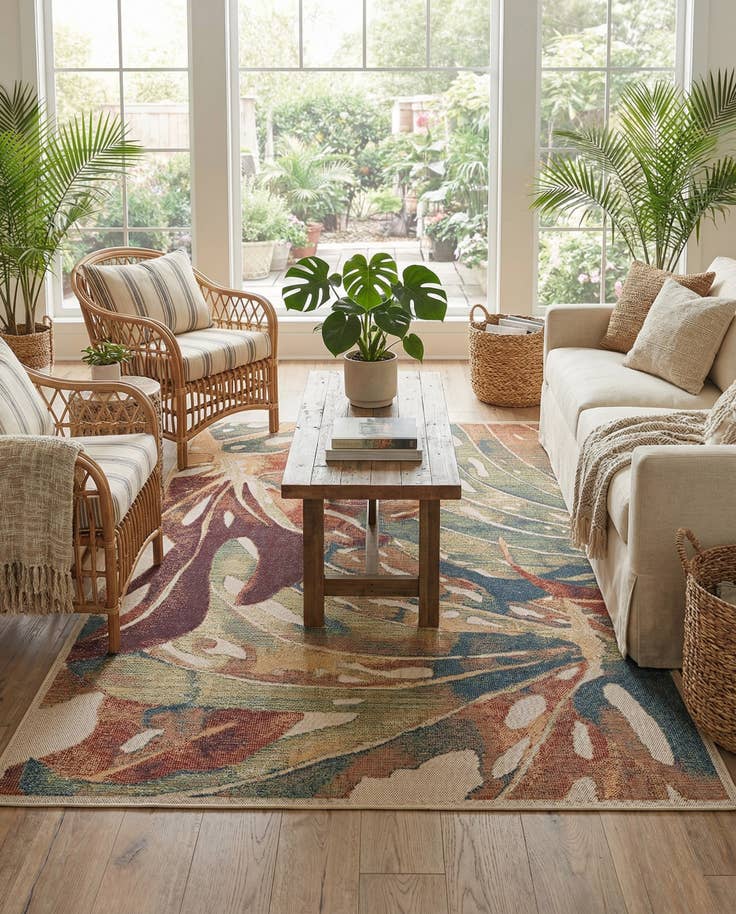 Detail image of 7' x 10' Easy-Clean Baja Indoor / Outdoor Rug
