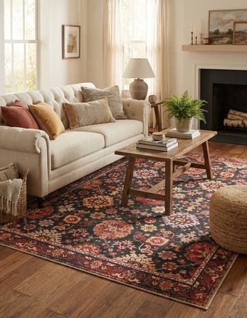 5' 1 x 8' Washable Timeless Rug