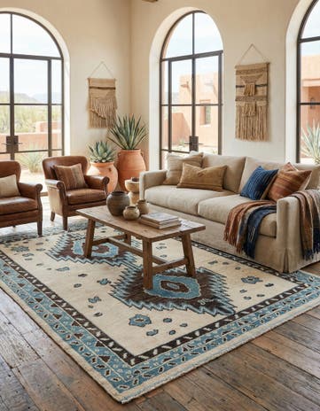 7' 10 x 10' 1 Hand Knotted Moroccan Wool Rug