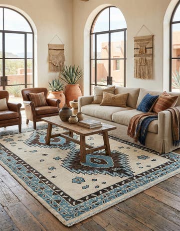 7' 10 x 10' 1 Hand Knotted Moroccan Wool Rug