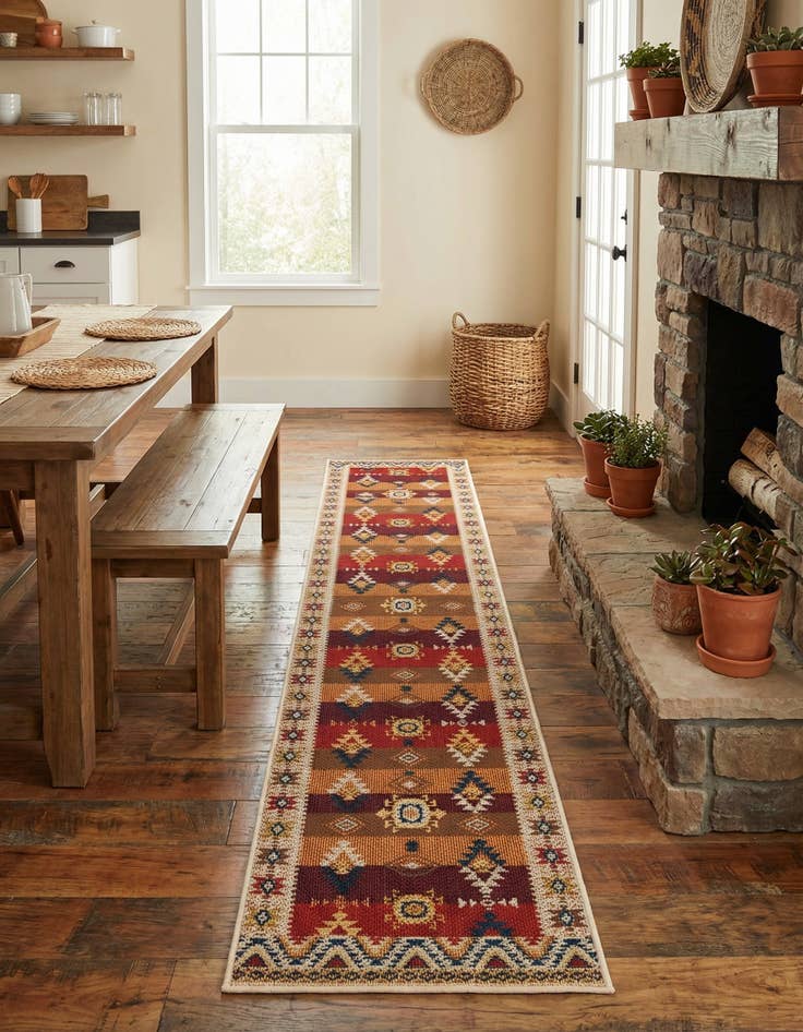 Detail image of 2' 7 x 12' Easy-Clean Baja Indoor / Outdoor Runner Rug