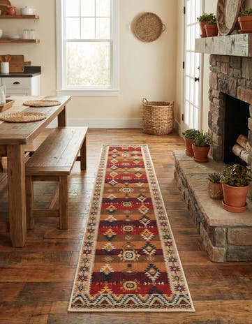 2' 7 x 12' Easy-Clean Baja Indoor / Outdoor Runner Rug