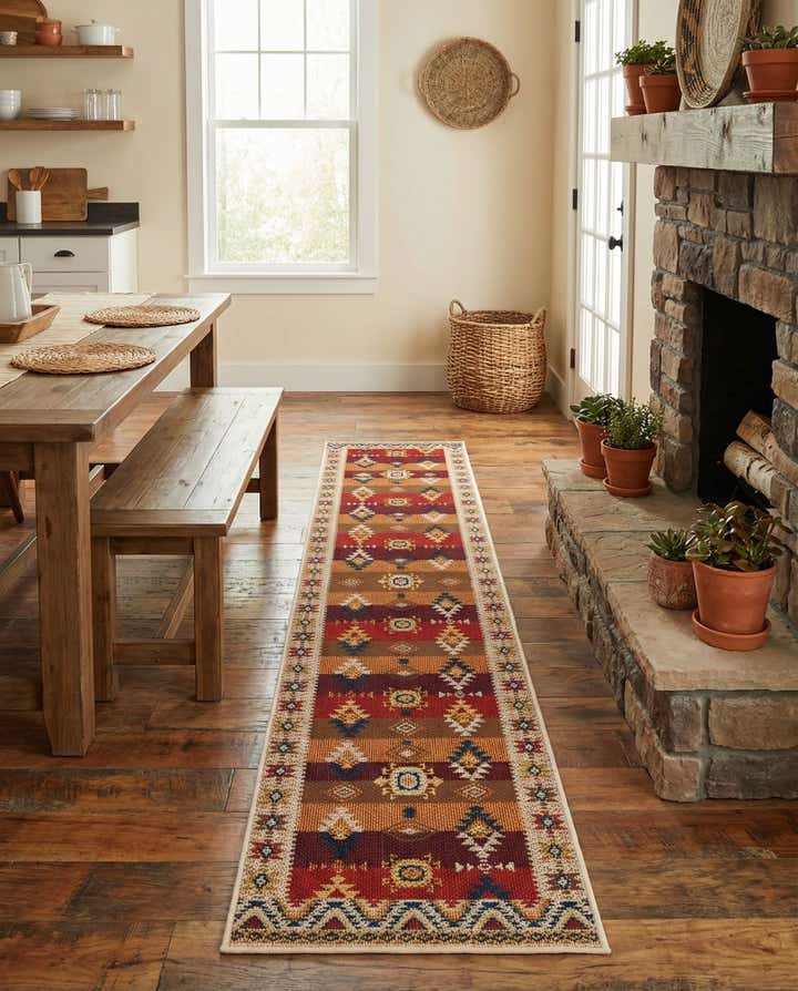 2' 7 x 12' Easy-Clean Baja Indoor / Outdoor Runner Rug