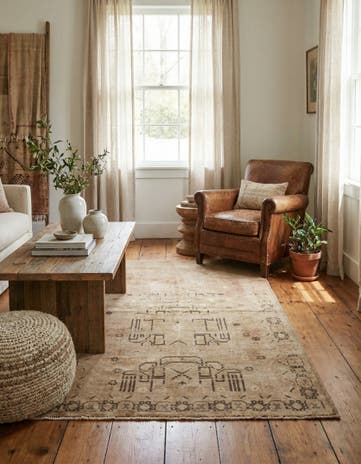 3' 6 x 6' 2 Hand Knotted Ultra Vintage Persian Wool Rug