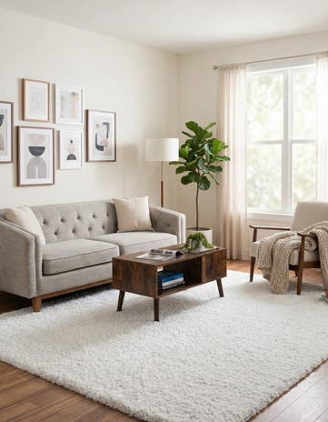 7' 10 x 7' 10 Zermatt Shag Square Rug