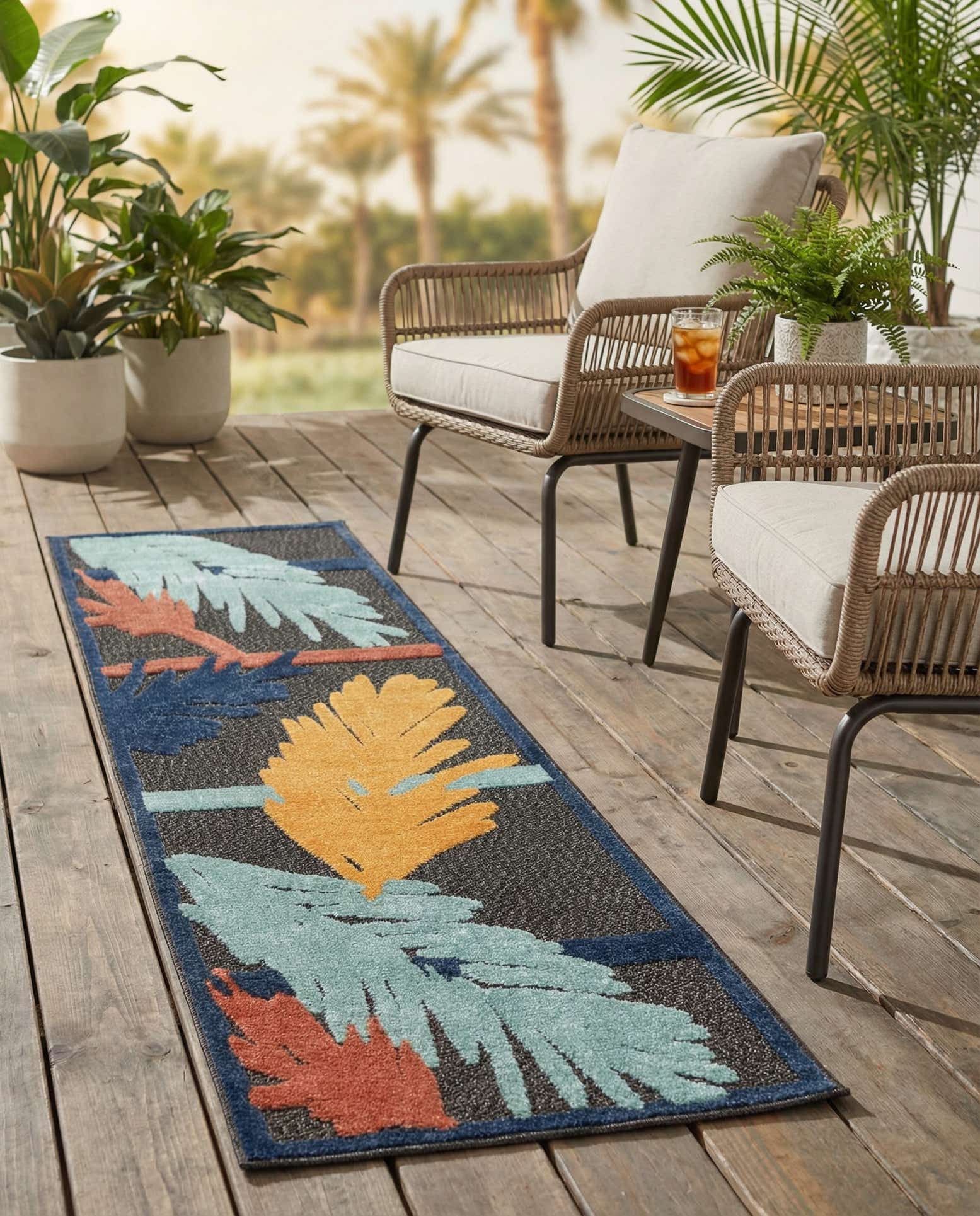 2' x 8' Easy-Clean Belize Indoor / Outdoor Runner Rug