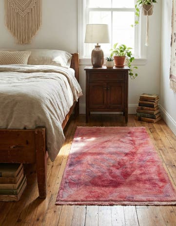 2' 5 x 4' 10 Hand Knotted Ultra Vintage Persian Wool Rug