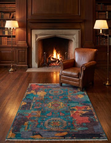 3' 3 x 4' 11 Hand Knotted Mamluk Ziegler Rug