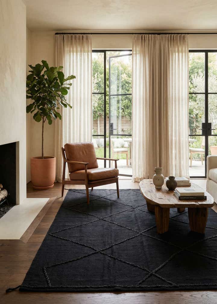 5' 7 x 7' 10 Hand Woven Kilim Modern Wool Rug