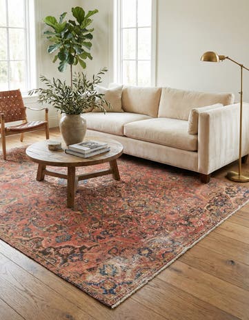 4' x 6' 7 Hand Knotted Ultra Vintage Persian Wool Rug