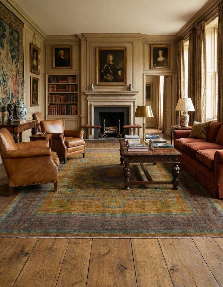 Detail image of 7' 10 x 10' 11 Mamluk Wool Rug