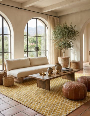 6' x 9' 1 Hand Knotted Moroccan Wool Rug