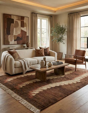 5' 6 x 7' 9 Hand Knotted Modern Ziegler Rug