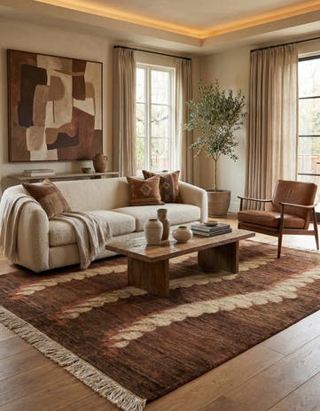 5' 6 x 7' 9 Hand Knotted Modern Ziegler Rug