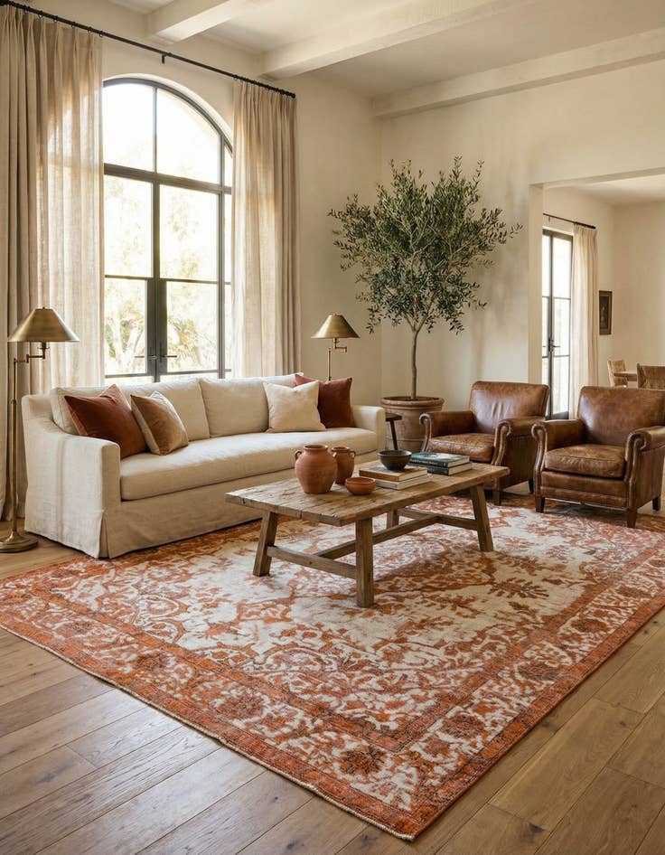 Detail image of 9' 4 x 13'  Hand Knotted Ultra Vintage Persian Wool Rug