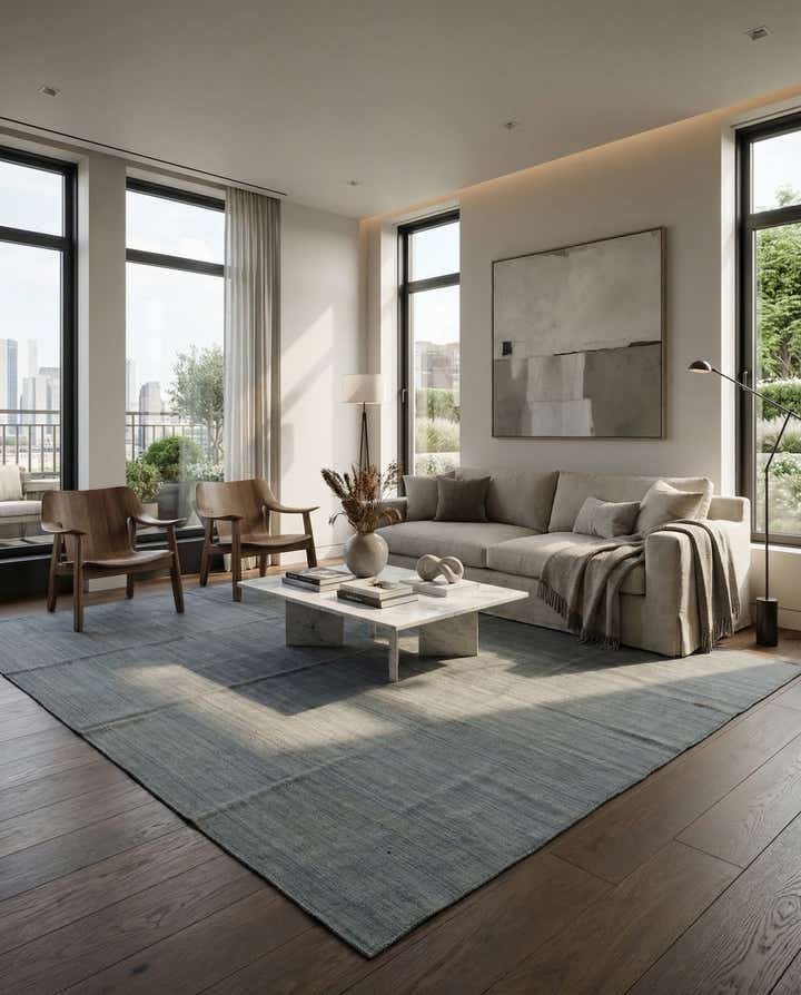 10' x 11' 7 Hand Woven Kilim Modern Wool Rug