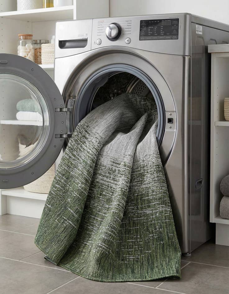 Detail image of 5' 3 x 8'  Washable Modern Indoor / Outdoor Rug