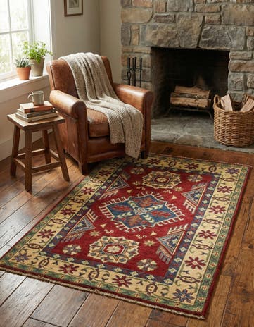 2' 8 x 4' 3 Hand Knotted Kazak Rug