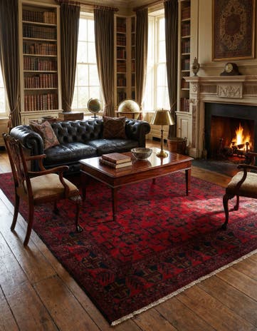 6' 7 x 9' 4 Hand Knotted Khal Mohammadi Wool Rug